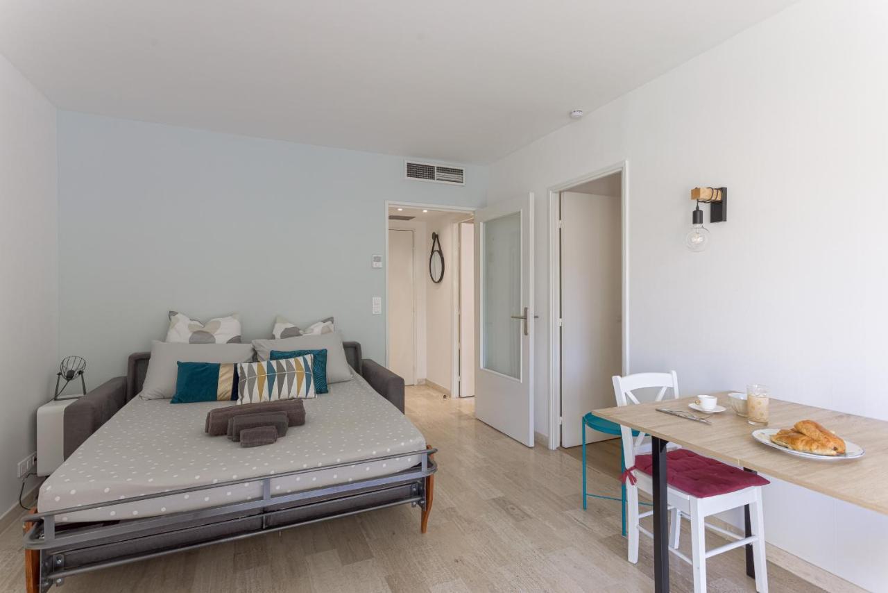 Cosy Studio - Centre Cannes - Terrasse - Clim - Wifi Eksteriør billede